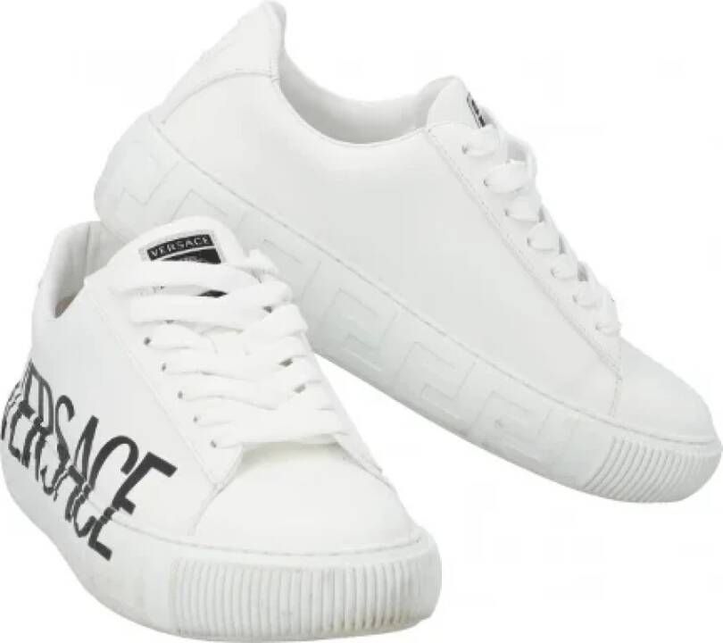 Versace Pre-owned Fabric sneakers White Dames