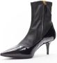 Versace Pre-owned Leather boots Black Dames - Thumbnail 5