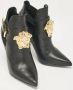 Versace Pre-owned Leather boots Black Dames - Thumbnail 3