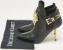 Versace Pre-owned Leather boots Black Dames - Thumbnail 8