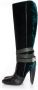 Versace Pre-owned Leather boots Green Dames - Thumbnail 2