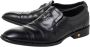 Versace Pre-owned Leather flats Black Dames - Thumbnail 3