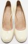 Versace Pre-owned Leather heels Beige Dames - Thumbnail 3