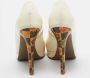 Versace Pre-owned Leather heels Beige Dames - Thumbnail 5