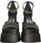 Versace Pre-owned Leather heels Black Dames - Thumbnail 4