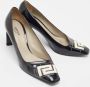 Versace Pre-owned Leather heels Black Dames - Thumbnail 4