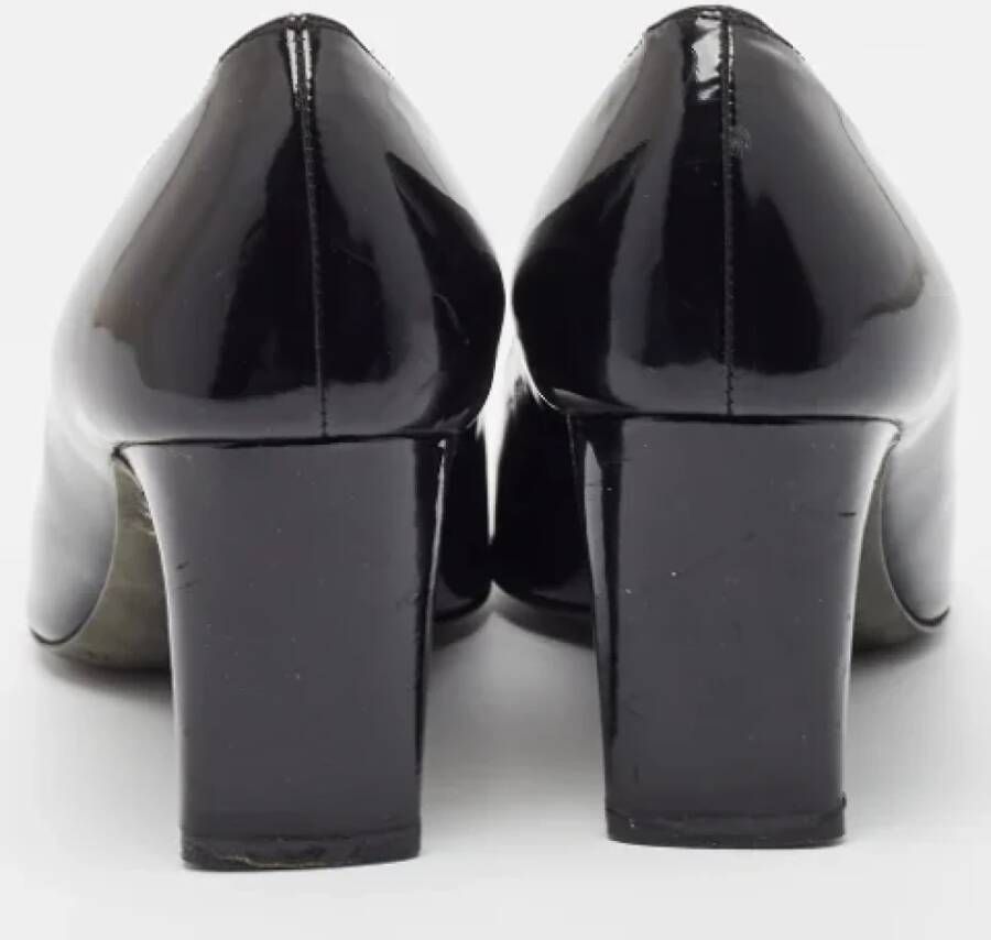 Versace Pre-owned Leather heels Black Dames