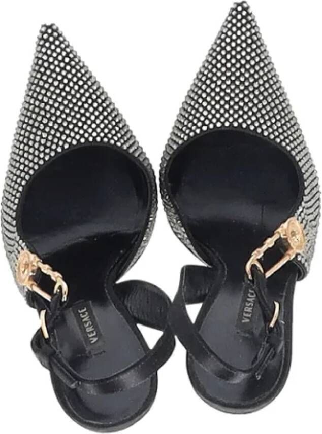 Versace Pre-owned Leather heels Black Dames