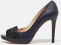 Versace Pre-owned Leather heels Black Dames - Thumbnail 2