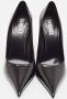 Versace Pre-owned Leather heels Black Dames - Thumbnail 3