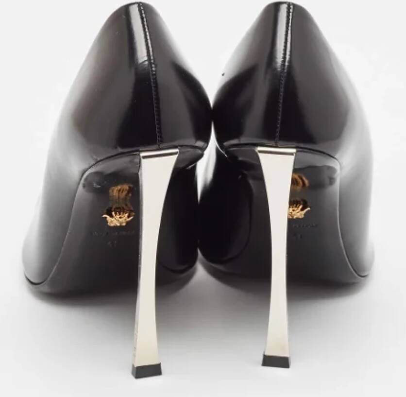 Versace Pre-owned Leather heels Black Dames