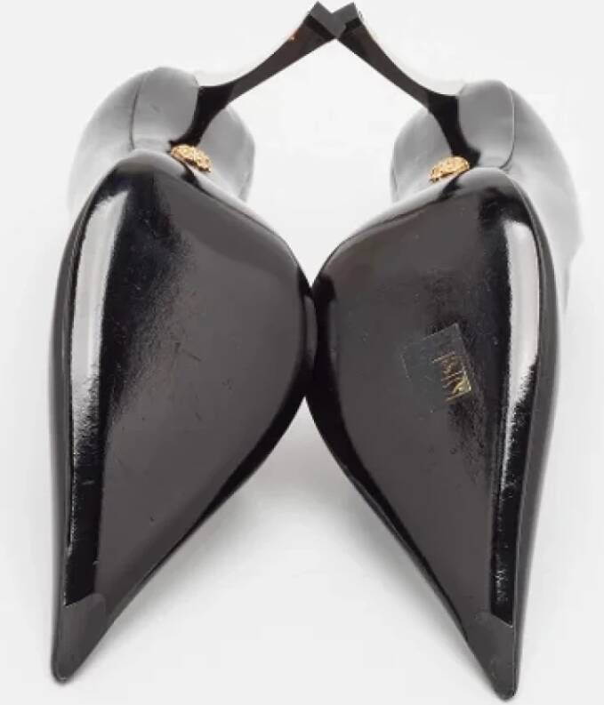 Versace Pre-owned Leather heels Black Dames