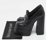 Versace Pre-owned Leather heels Black Dames - Thumbnail 8