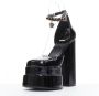 Versace Pre-owned Leather heels Black Dames - Thumbnail 3