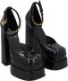 Versace Pre-owned Leather heels Black Dames - Thumbnail 2