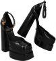 Versace Pre-owned Leather heels Black Dames - Thumbnail 7