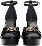 Versace Pre-owned Leather heels Black Dames - Thumbnail 3