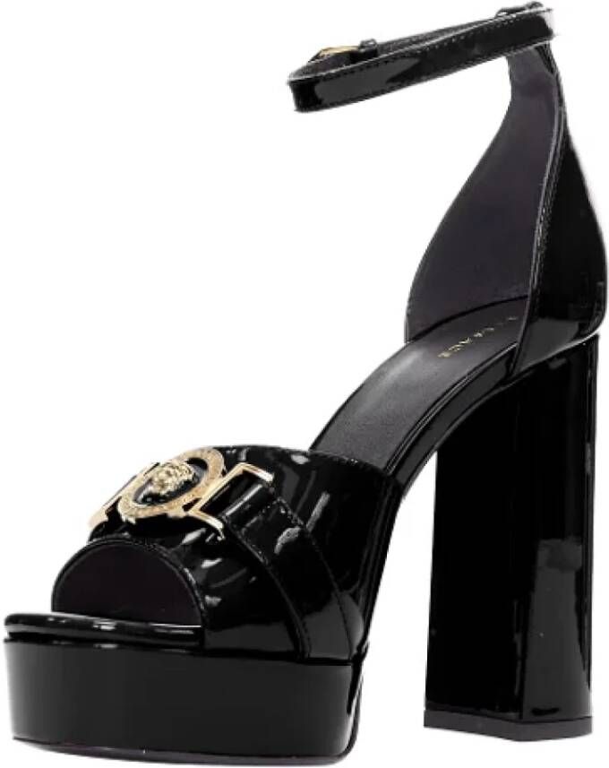 Versace Pre-owned Leather heels Black Dames