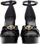 Versace Pre-owned Leather heels Black Dames - Thumbnail 3