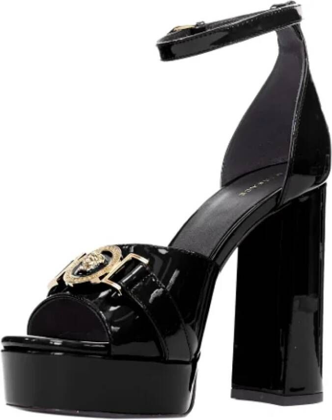 Versace Pre-owned Leather heels Black Dames