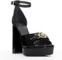 Versace Pre-owned Leather heels Black Dames - Thumbnail 2