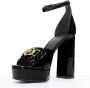 Versace Pre-owned Leather heels Black Dames - Thumbnail 4