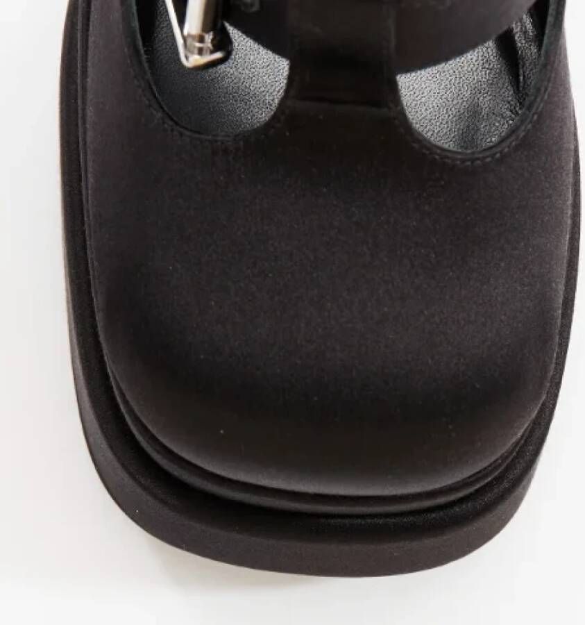 Versace Pre-owned Leather heels Black Dames