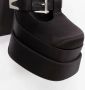 Versace Pre-owned Leather heels Black Dames - Thumbnail 5