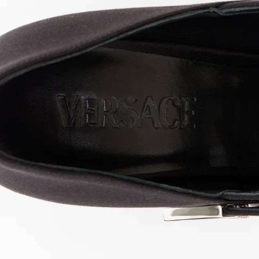 Versace Pre-owned Leather heels Black Dames