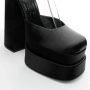 Versace Pre-owned Leather heels Black Dames - Thumbnail 6