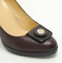 Versace Pre-owned Leather heels Brown Dames - Thumbnail 5