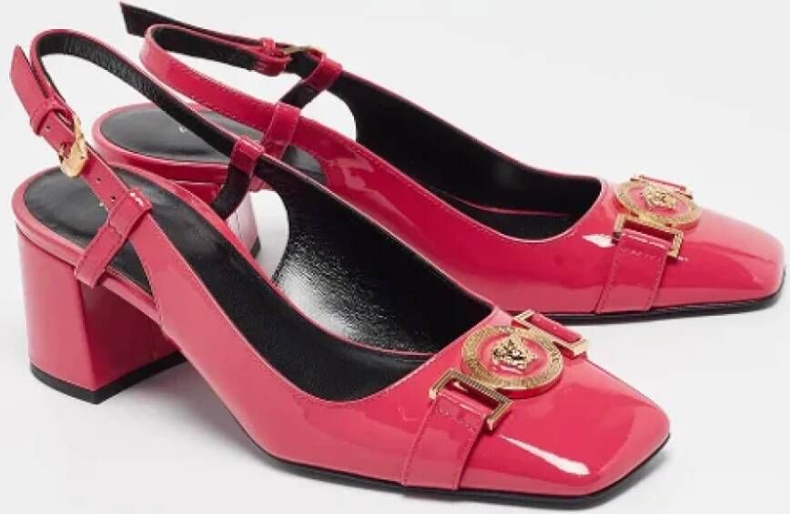 Versace Pre-owned Leather heels Pink Dames