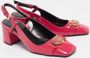 Versace Pre-owned Leather heels Pink Dames - Thumbnail 4