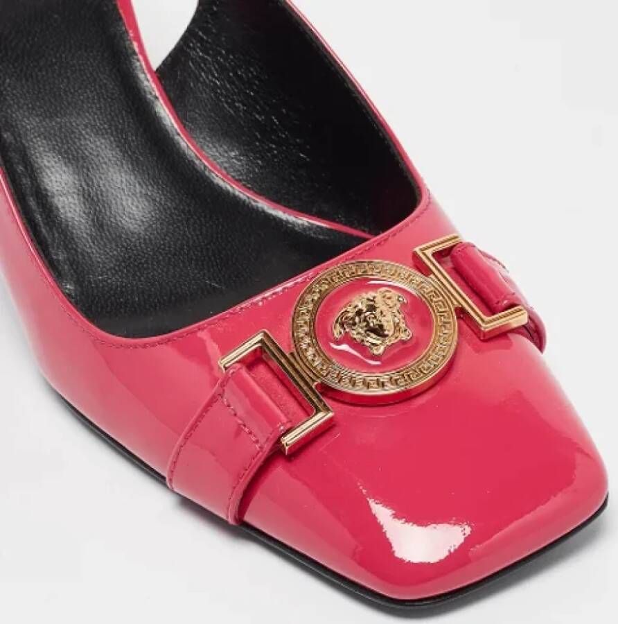 Versace Pre-owned Leather heels Pink Dames