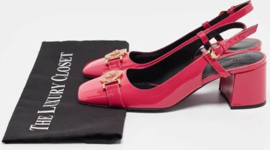 Versace Pre-owned Leather heels Pink Dames