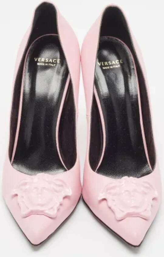 Versace Pre-owned Leather heels Pink Dames