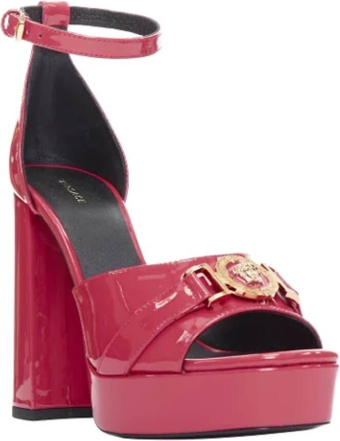 Versace Pre-owned Leather heels Pink Dames