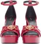 Versace Pre-owned Leather heels Pink Dames - Thumbnail 3