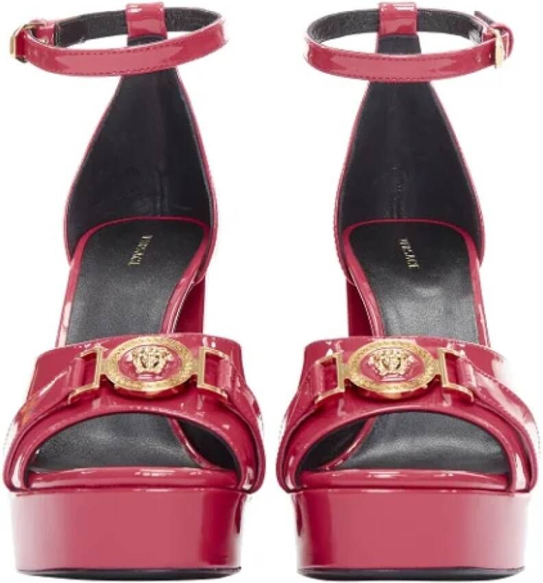 Versace Pre-owned Leather heels Pink Dames