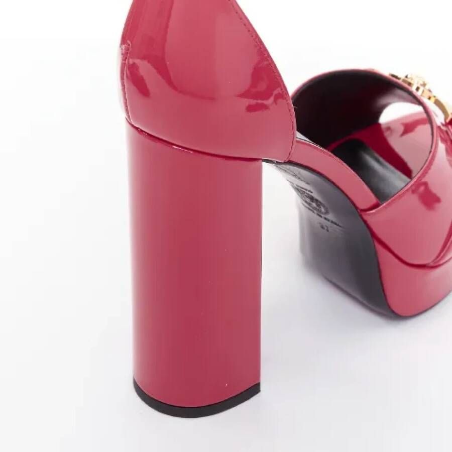 Versace Pre-owned Leather heels Pink Dames