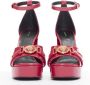 Versace Pre-owned Leather heels Pink Dames - Thumbnail 3