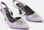 Versace Pre-owned Leather heels Purple Dames - Thumbnail 2