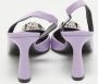 Versace Pre-owned Leather heels Purple Dames - Thumbnail 3