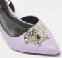 Versace Pre-owned Leather heels Purple Dames - Thumbnail 5