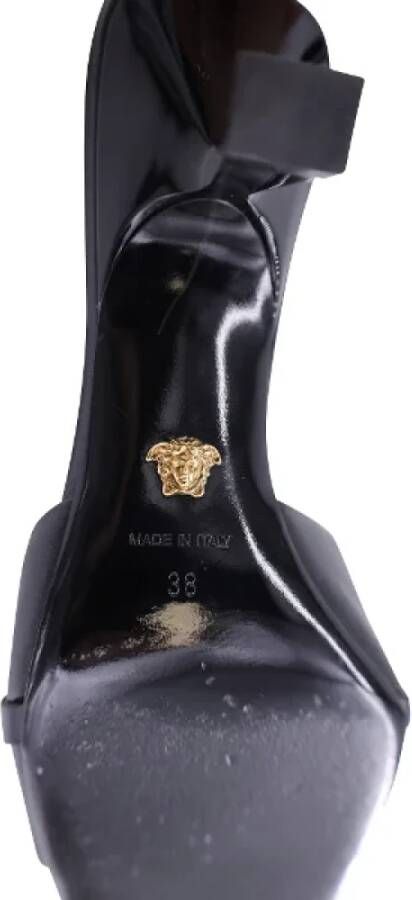 Versace Pre-owned Leather mules Black Dames