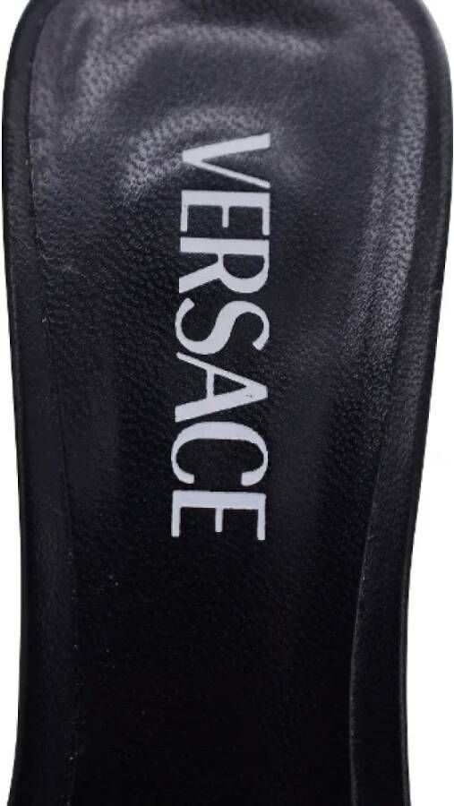 Versace Pre-owned Leather mules Black Dames