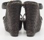 Versace Pre-owned Leather sandals Black Dames - Thumbnail 5