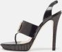 Versace Pre-owned Leather sandals Black Dames - Thumbnail 2