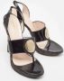 Versace Pre-owned Leather sandals Black Dames - Thumbnail 4