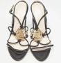 Versace Pre-owned Leather sandals Black Dames - Thumbnail 5